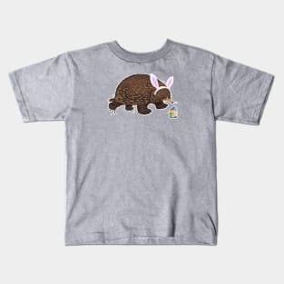 Echidna with Easter Egg Kids T-Shirt